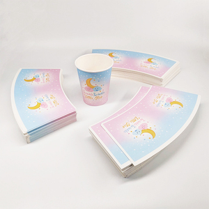 Disposable paper cup pieces
