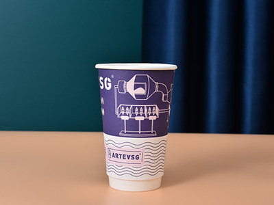 12oz hollow paper cups